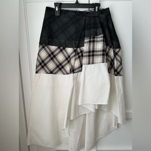 THEORY Plaid Skirt